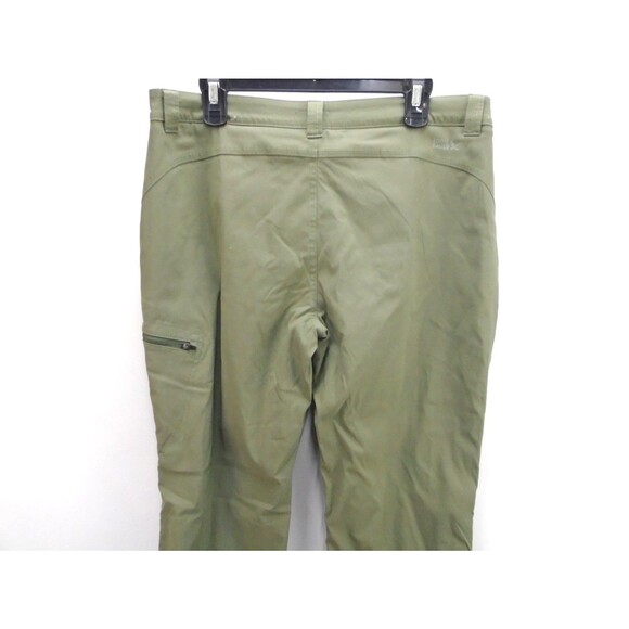 Eddie Bauer Pants Rainier Women Size 12 (34x32) Green Fleece Lined Jogger - Picture 9 of 11